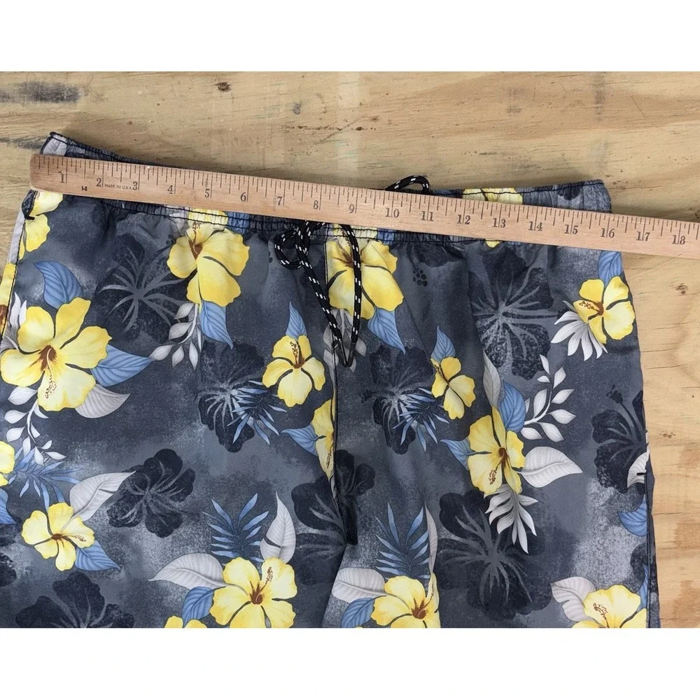 Tommy Bahama Relax Lined Swim Trunks Mens Large Floral Hawaiian Board‎ Shorts 6